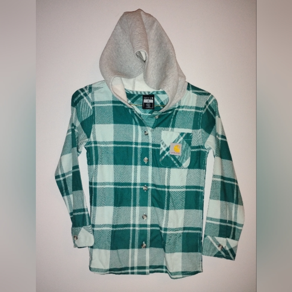 Carhartt Girls' Long-Sleeve Pocket Flannel Shirt